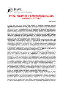 ética, politica y derechos humanos: hacia el futuro