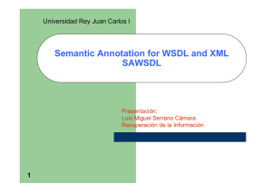 Semantic Annotation for WSDL and XML SAWSDL