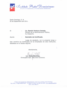 Instituto Postal Dominicano - Ministerio de Administración Pública