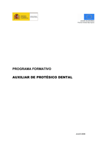 auxiliar de protésico dental