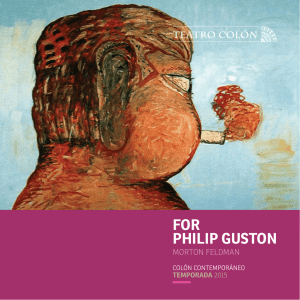 Programa For Phillip Guston