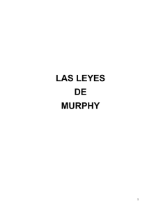 las leyes de murphy - I. T. Valle del Guadiana