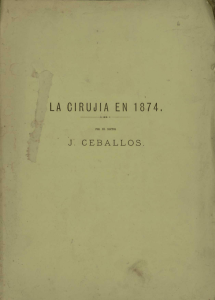 LA CIRUJIA EN 1 874.