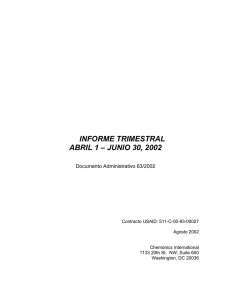 informe trimestral abril 1 – junio 30, 2002