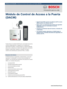 Módulo de Control de Acceso a la Puerta (DACM)