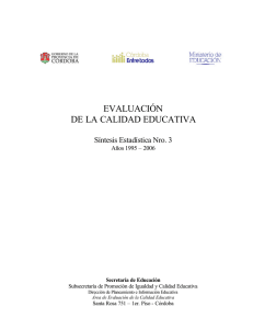 EVALUACIÓN DE LA CALIDAD EDUCATIVA