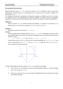 Ecuaciones no-lineales parte 1