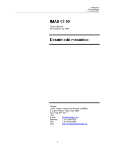 IMAS 09.50 - International Mine Action Standards