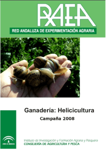RAEA Helicicultura 2008 - Universidad de Córdoba