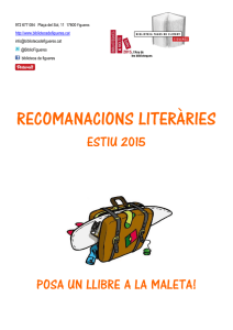 recomanacions literàries - Biblioteca Fages de Climent