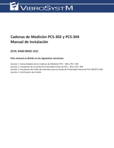 Cadenas de Medición PCS-302 y PCS