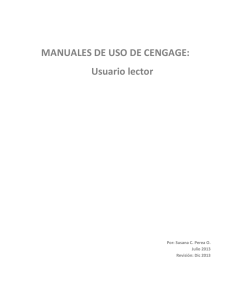 MANUALES DE USO DE CENGAGE