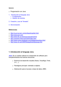 1. Introducción al lenguaje Java.
