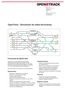 OpenTrack - Simulación de redes ferroviarias