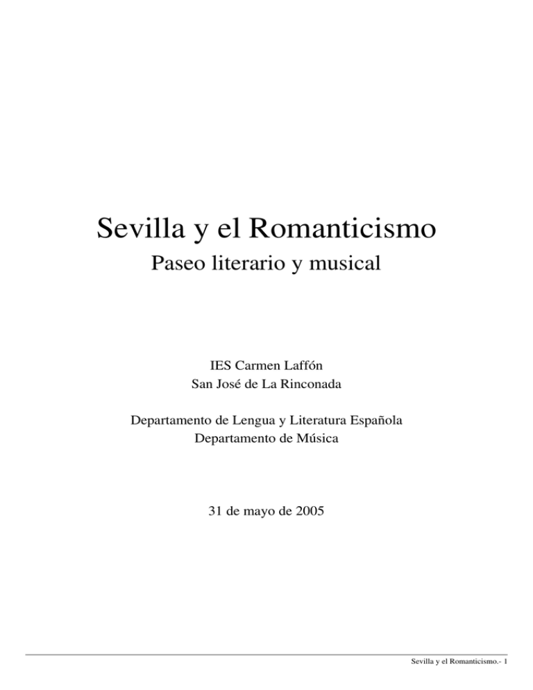 Sevilla Y El Romanticismo