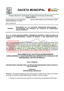 gaceta municipal - Orden Jurídico Nacional