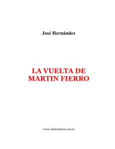 José Hernández LA VUELTA DE MARTIN