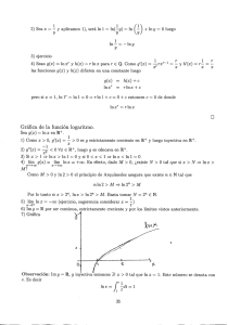 4) Sean g(x) = lnxr y h(x) —rlnx para r G Q. Como g`(x