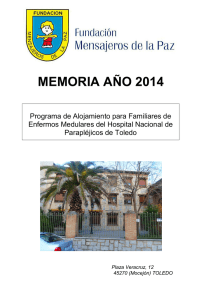 MEMORIA AÑO 2013 - Fundación mensajeros de la paz