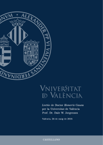 1 Lectio de Doctor Honoris Causa per la Universitat de València