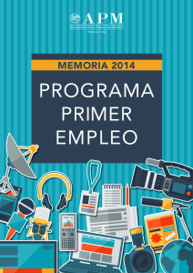 programa primer empleo - Asociación de la Prensa de Madrid