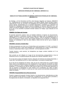 CONTRATO COLECTIVO DE TRABAJO SERVICIOS INTEGRALES