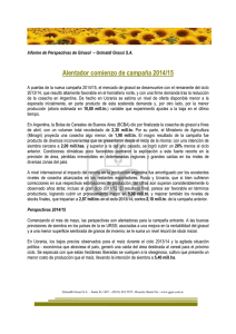 Girasol Mayo 2014 - Grimaldi Grassi S.A.