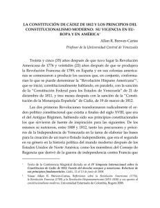 LA CONSTITUCIÓN DE CÁDIZ DE 1812 Y LOS PRINCIPIOS DEL
