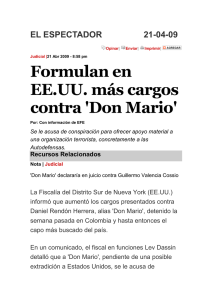 21-04-09 Formulan en EE.UU. más cargos contra `Don Mario`.