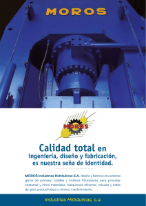 Descargar pdf - Moros Industrias Hidráulicas