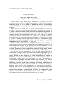 Aitor García Moreno / Antonio Cortijo Ocaña i eHumanista: Volume
