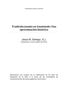 Tradición jesuita en Guatemala: Una aproximación histórica