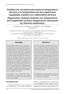 Análisis de correlaciones entre la temperatura del aire y la