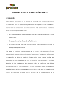 Reglamento - Ayuntamiento de Albacete