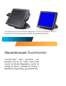 Manual del usuario Touchmonitor