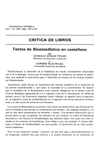 Textos de bioestadística en castellano.