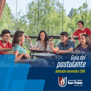postulante - Universidad Católica San Pablo