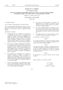 Decisión de la Comisión (2010/72/UE)