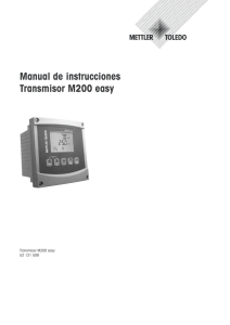 Manual de instrucciones Transmisor M200 easy