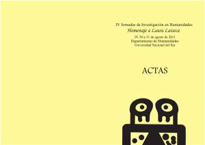 Actas - Jornadas - Universidad Nacional del Sur
