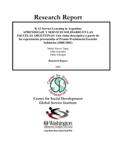 Research Report - Center for Social Development