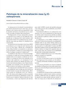 Patología de la mineralización ósea: osteoporosis (y II)