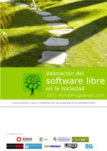 Valoración del software libre en la sociedad (2010)