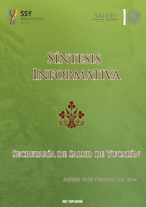 jueves 13 de febrero del 2014 - Servicios de Salud de Yucatán