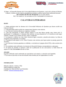 calaveras literarias - Universidad Politécnica de Querétaro