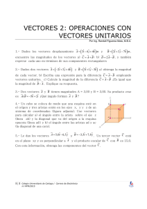 Práctica de Vectores II - Colegio Universitario de Cartago