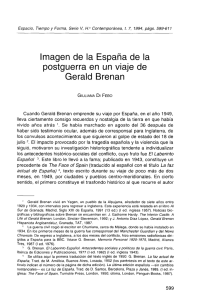 Imagen de la España de la postguerra en un viaje de Gerald Brenan.