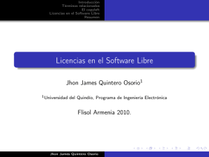 Licencias en el Software Libre