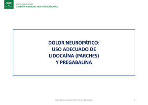 dolor neuropático: uso adecuado de lidocaína (parches)