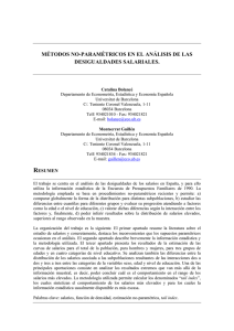 métodos no-paramétricos en el análisis de las desigualdades